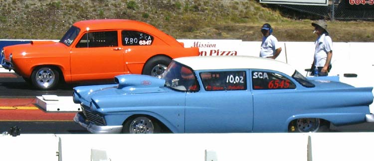 51 Henry J vs 57 Ford Tudor Sedan
