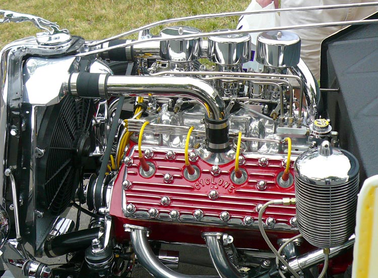 34 Ford Hiboy Chopped 5W Coupe w/Lhead 3x2 V8